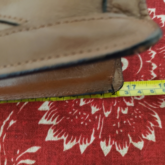 I Medici Italia Leather Brief Case Portfolio Document Carrier Tan - Picture 6 of 15